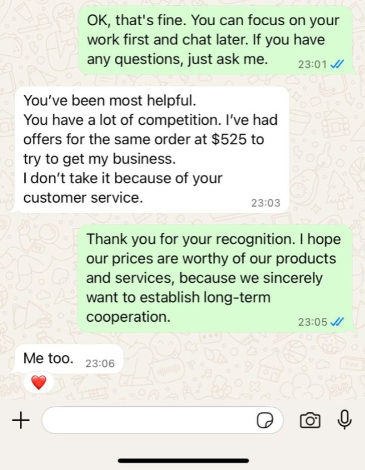 Original customer feedback 2