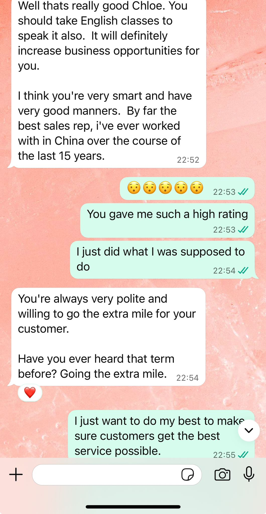 Original customer feedback 4