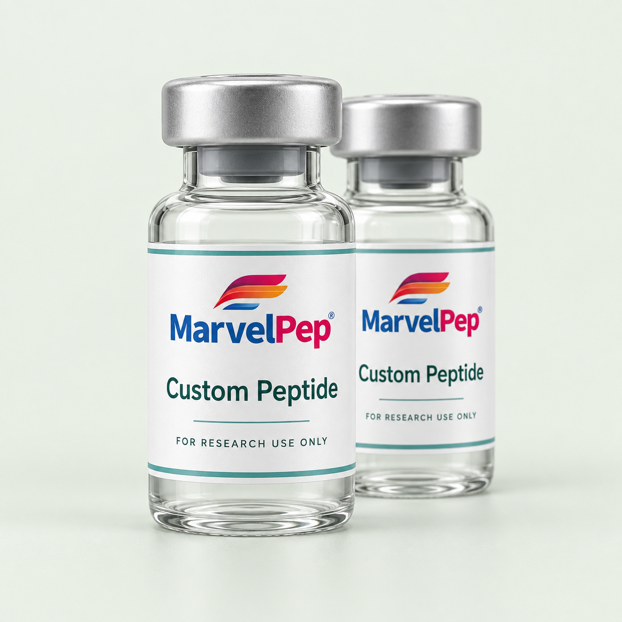 MarvelPep Custom Peptide — illustrative packaging